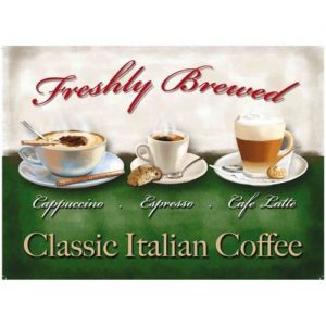 Plaque décorative Classic italian coffee